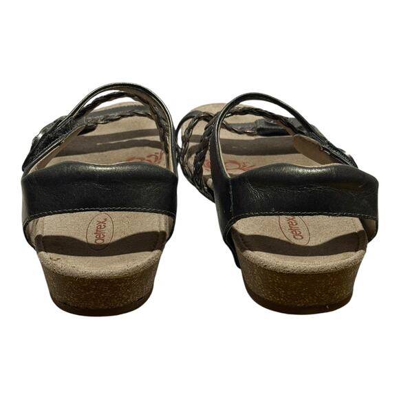 Aetrex Jillian Leather Sandals SC265W Bronze Women's Size 8 W Comfort Orthotic - Picture 5 of 9